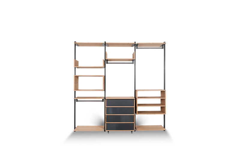 Open, walk in closet from Riva