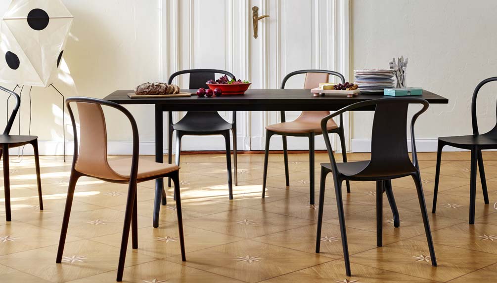Swiss furniture brand, Vitra, released the new plastic chair, Belleville, by the renowned Bouroullec brothers. 